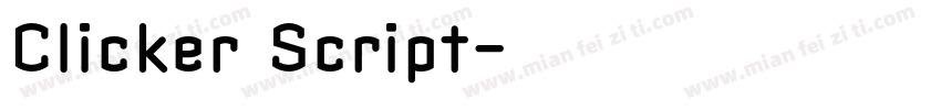 Clicker Script字体转换
